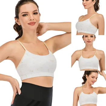 

Women's High Impact Workout Padded Sports Bra Cross Back Running Bra Fashion design Ladies sports running Bra Female