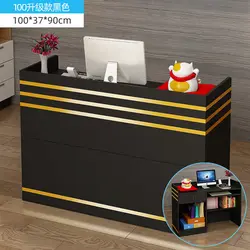 Bureau de réception en bois 80cm/100cm, comptoirs pour réception de meubles, de magasin, de Salon de beauté, Tables de réception avec rangement 