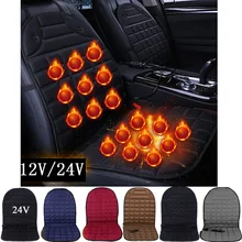12v/24v elétrica aquecida capa de assento do carro manter quente para aquecimento de inverno cobertura de almofada de assento de carro garantia qualidade e1 x35