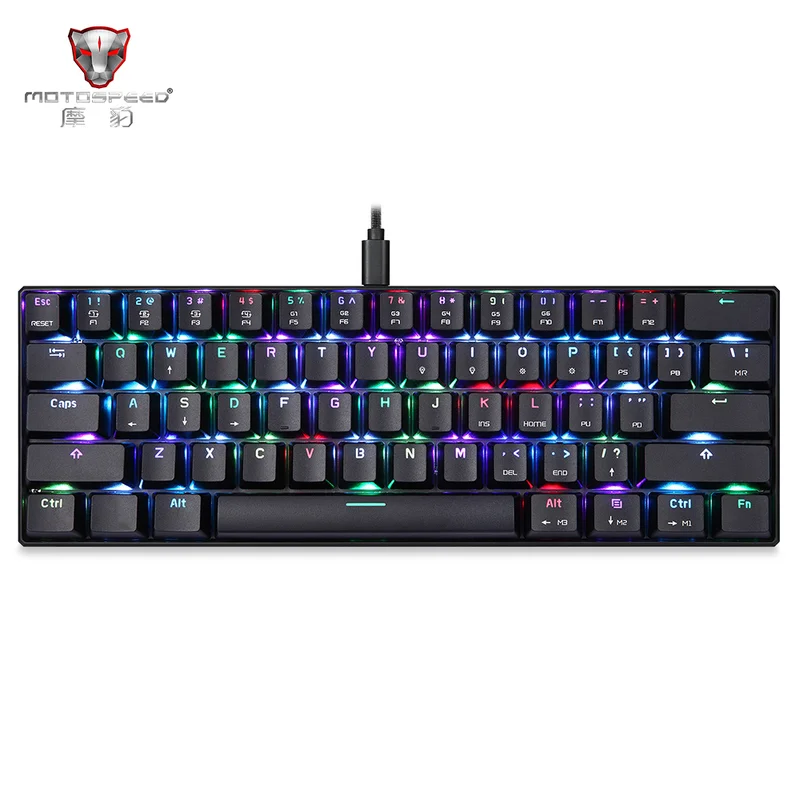 MOTO speed CK61 механическая клавиатура RGB подсветка игровая 2 мс скорость отклика все
