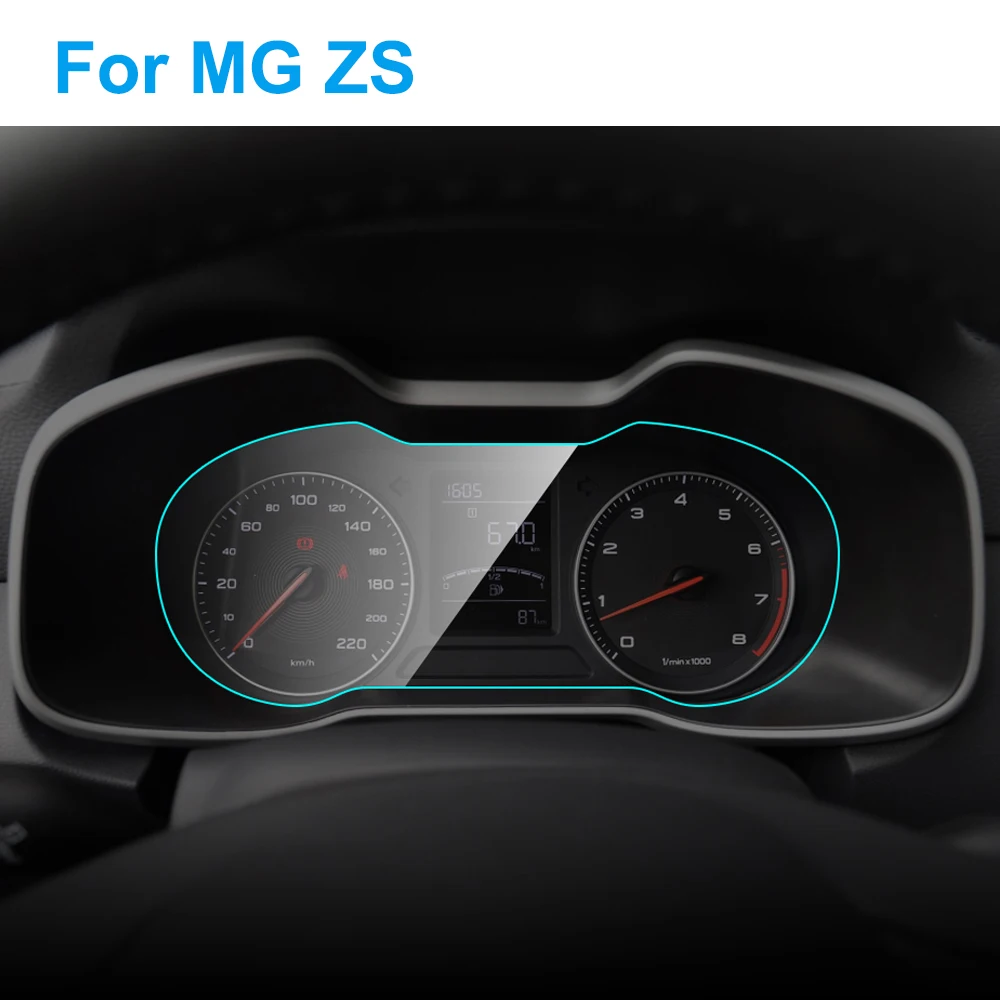 Us 9 99 40 Off Car Instrument Panel Screen Protector For Mg Zs 2017 2019 Interior Car Dashboard Membrane Protective Tpu Film Auto Accessories On