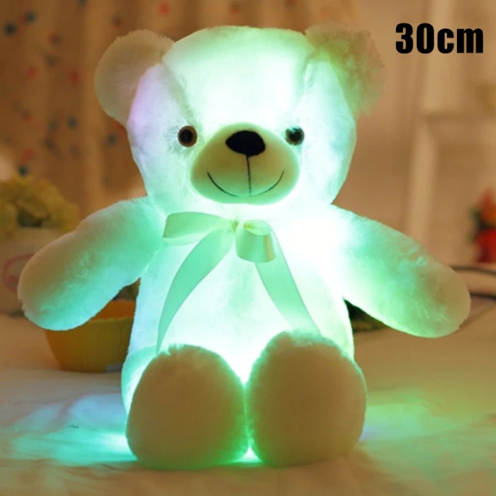 Светодиодный плюшевый медведь, игрушечный светильник, светящаяся игрушка для детей и взрослых AIA99