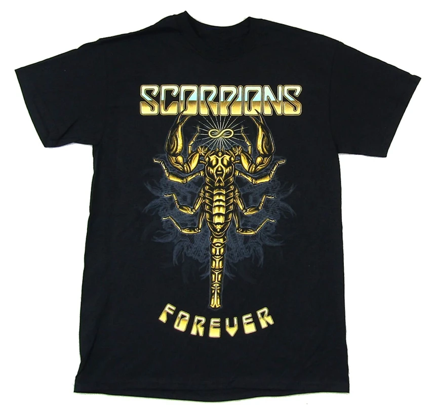 Scorpions Forever Crazy World Tour 2019 черная футболка новая группа товар забавная