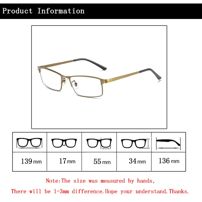 Мужские фотохромные прогрессивные многофокальные очки для чтения, лупа, взгляд на дальнюю пресбиопию, очки, матовая металлическая оправа N5