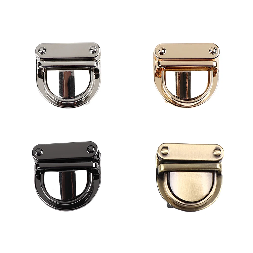 

1Pc Practical Metal Clasp Turn Lock DIY Craft Handbag Purse Twist Lock Hardware Closure Durable Bag Parts Accessories 4 Color