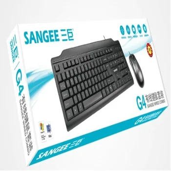 

Three Giant G4 Wired Mouse and Keyboard Set PS2 + USB Office Game Multi-Purpose Keyboard Mouse Combination Mute Waterproof