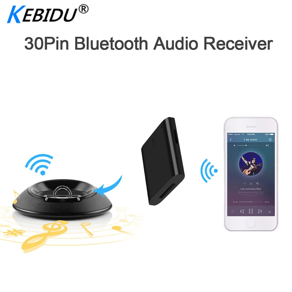 Мини Портативный Bluetooth A2DP музыкальный приемник адаптер для iPod для iPhone 30Pin интерфейс док-станция динамик аудио приемник