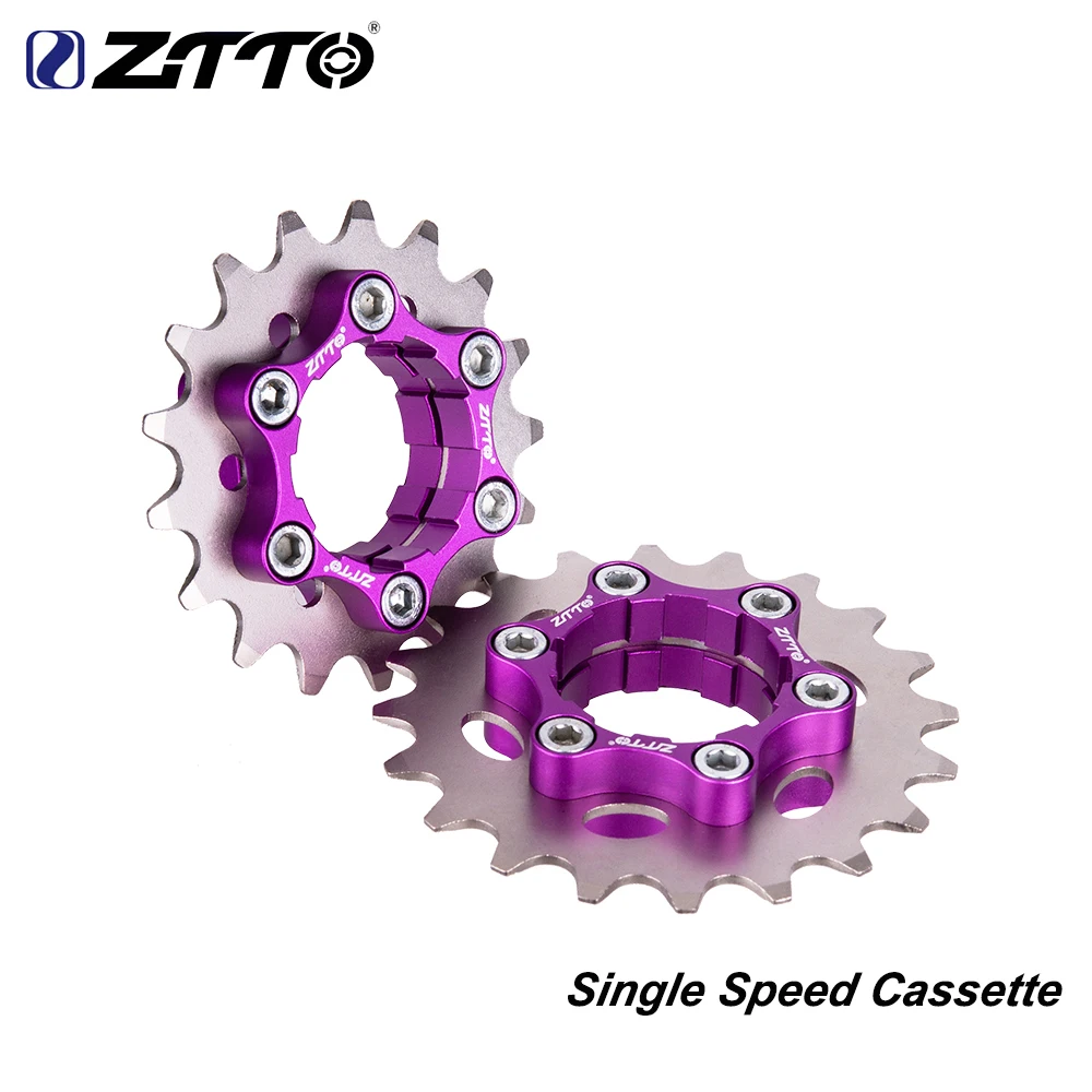 

ZTTO MTB Single Speed Cassette Single Cog 1Speed Gear 16T 17T 18T 19T 20T 21T 22T 23T Freewheel K7 CNC Cassette Bicycle Sprocket
