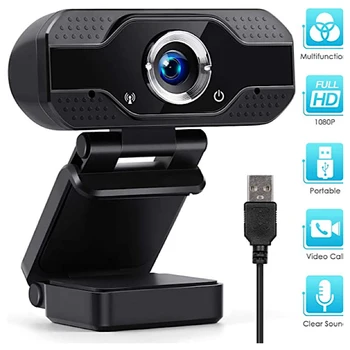 

1080P Full HD USB Webcam For PC Desktop & Laptop Web Camera With Microphone For Windows / Android / Linux System
