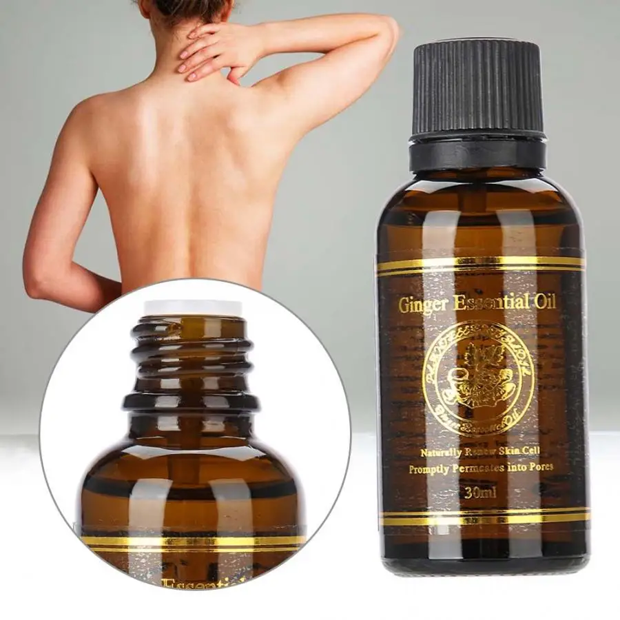 

30ml Ginger Oil Massage Essential Oil Aromatherapy Bath for Shoulder Body Part Massage Relaxation