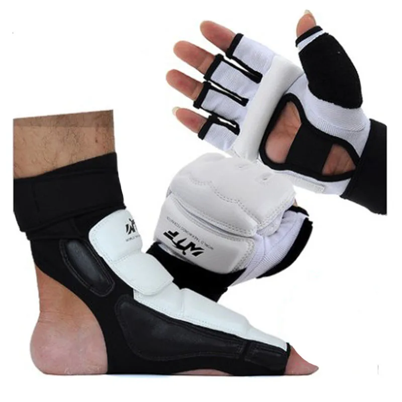 

New Style Adult child protect gloves Taekwondo Foot Protector fighting foot guard Kickboxing boot WTF approved Palm protect