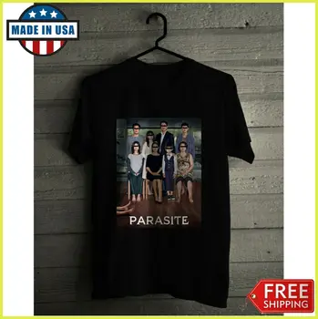 

HOT ITEM Parasite Movie Poster T Shirt Oscar 2020 Black Shirt All Size