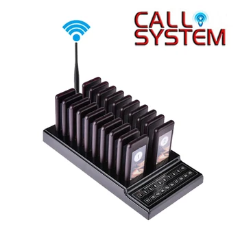 

Wireless Calling Pagers System Restaurant Paging Queue System 20 Buzzers Receivers Pagers for restaurant queuing Food Church