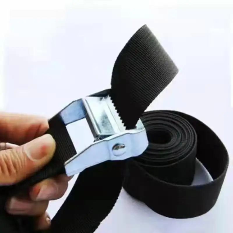 200Cm Load 125Kg Durable Nylon Cargo Tie Down Luggage Lash Belt