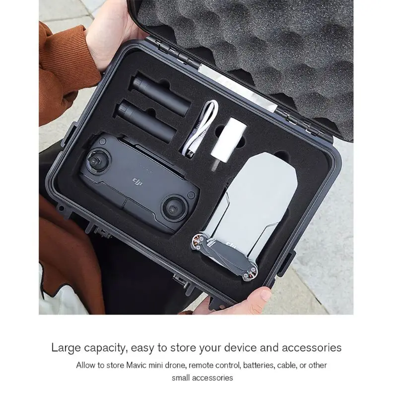 Водонепроницаемый ящик для хранения сумка портативный дорожный жесткий пластиковый чехол для переноски коробка для DJI Mavic Mini Drone аксессуары