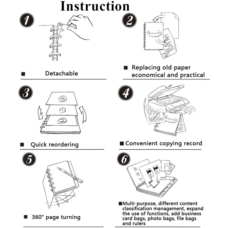 Fromthenon 11 шт. кольцо-планировщик в форме сердца, связывающее счастливые журналы для планирования дисков, аксессуары для ноутбуков, кольца-скоросшиватели для скрапбукинга