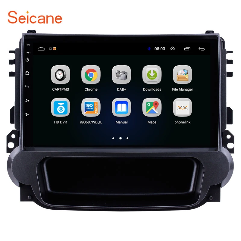 Seicane Android 9. 0 9 &quot4 ядерный Автомобильный GPS Радио стерео плеер для Шевроле Chevrolet Malibu