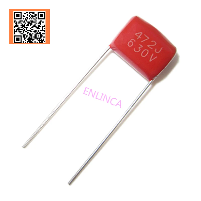 

10pcs CBB 630V 4.7NF 472J 5% PITCH 10MM DIP CBB Polypropylene film capacitor