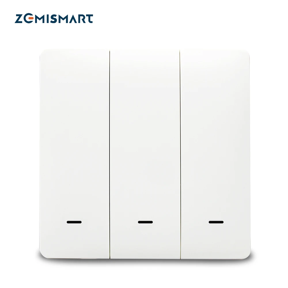 Zemismart WiFi Push Swicth Tuya умный контроль жизни один два три банды 110 В 220 таймер