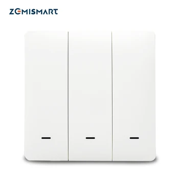 

Zemismart WiFi Push Swicth Tuya Smart Life Control One Two Three Gangs 110v 220v Timer Control