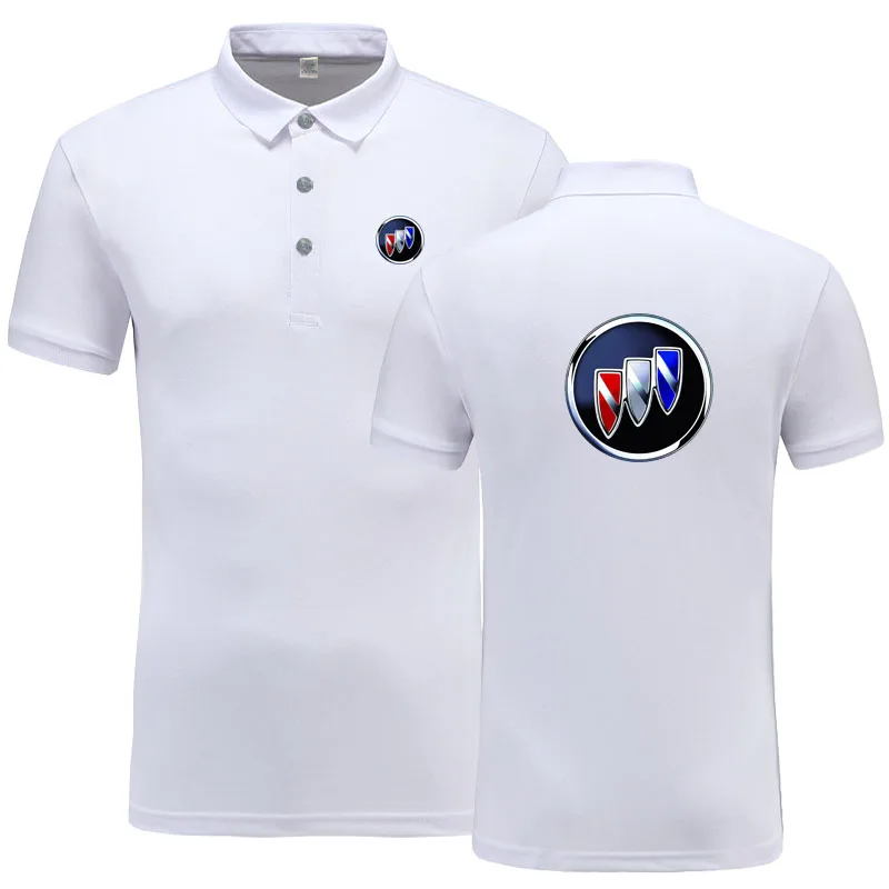 New arrival Men Buick Polo Shirt High Quality short sleeve jerseys Summer Mens polo Shirts