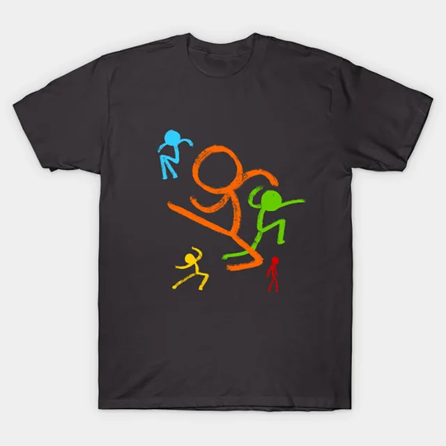 Five Stick Figures T Shirt Alan Becker t shirt alan becker animator vs  animation|تي شيرتات| - AliExpress