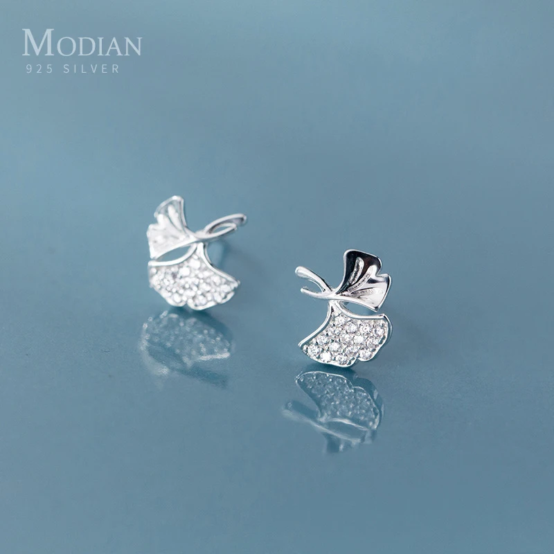 Modian модные цветка вьюнок пурпурный прозрачный циркон серьги гвоздики для женщин