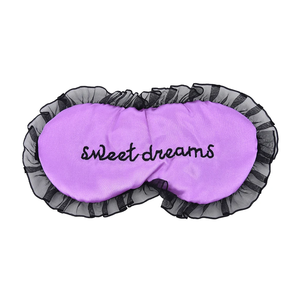 Kawaii/кружевная маска для сна с вышивкой "сладкий сон" для девочек, накидка для отдыха в путешествии, леопардовая повязка на глаза, повязка на глаза, инструмент для ухода