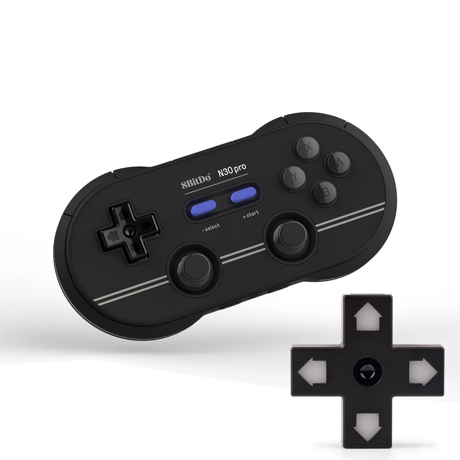 8BitDo N30 Pro2 Bluetooth геймпад беспроводной контроллер Mit джойстик Schalter для переключения пара Windows macOS Android Raspberry PI - Цвет: With cross hub