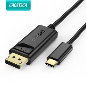 

CHOETECH USB C to DisplayPort Cable 4K 60Hz USB 3.1 Type C to DisplayPort Cable Thunderbolt 3 Compatible For MacBook Pro Samsung