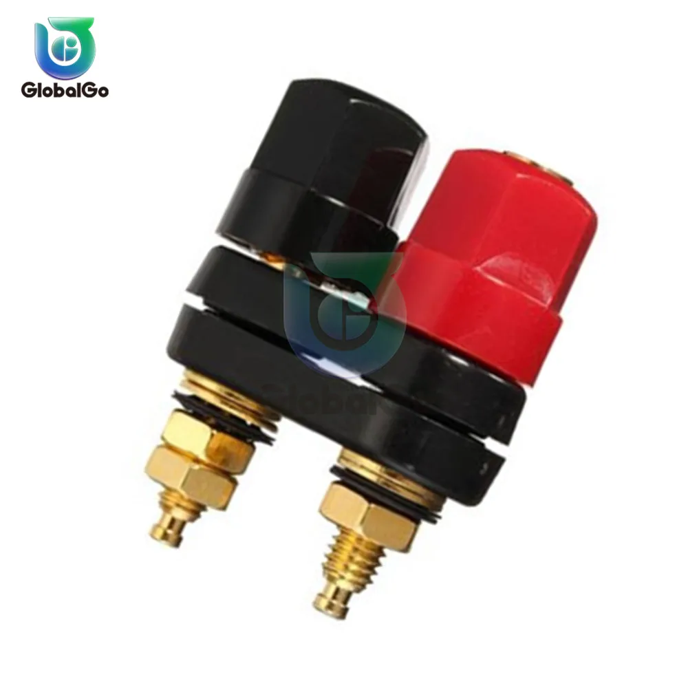 

5pcs/Lot Banana plugs Couple Terminals Red Black Connector Amplifier Terminal Binding Post Banana Speaker Plug Jack