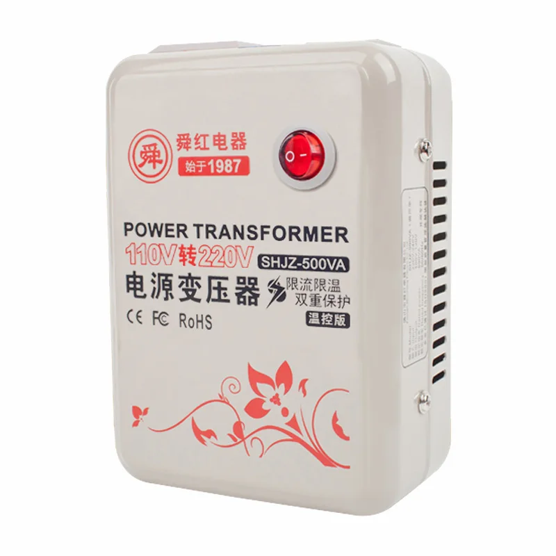 

500W Transformer 110v turn 220v abroad United States Japan Taiwan voltage converter transformer socket