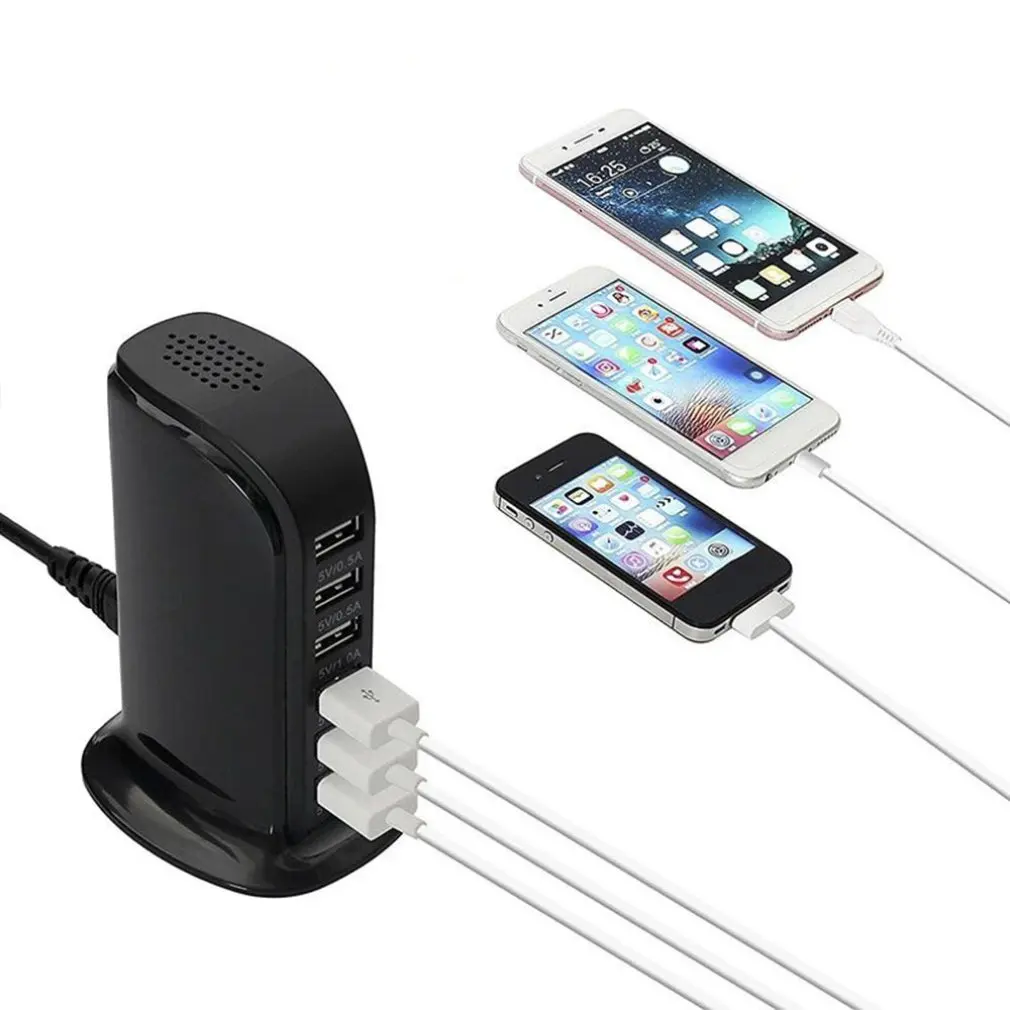 

Travel 6-Port Usb Sailing Charger Multi-Function Porous Smartphone Fast Charger Equipped With A Usb Smart Chip