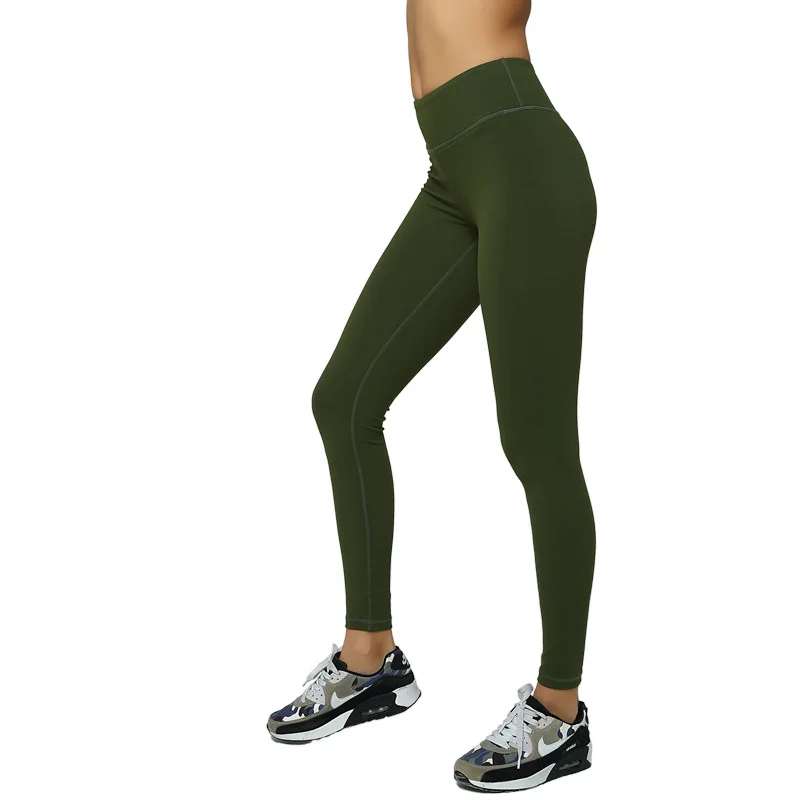 

New Style Yoga Pants Women's Tight-Fit Buttock Lifting Workout Clothes Running Athletic Pants Four Needle Six Line Customizable