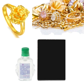 

Practical Acid Test Kit Silver Platinum Gold Testing Touchstone Jewelry Tool Set