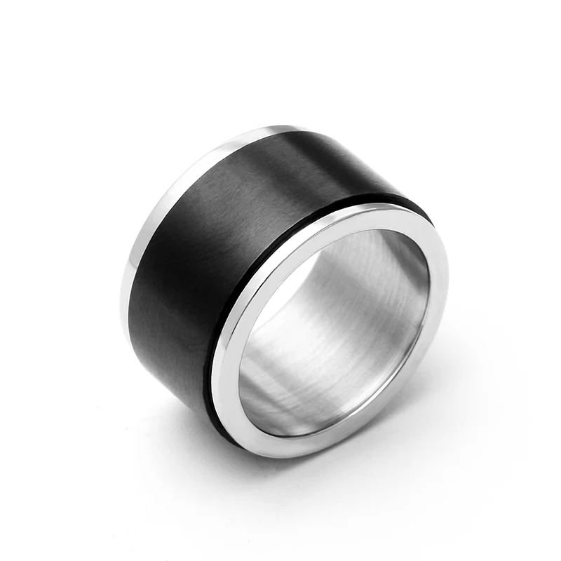 Кольцо мужское из нержавеющей стали 316 12 мм|rolling ring|ring ringring titanium |