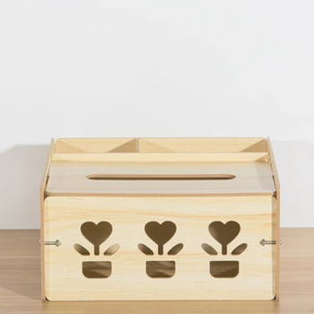 

Wooden Tissue Box with Lid Toilet Paper Box Solid Wood Napkin Holder Case Tissue Paper Dispenser Home Car Tissue Box Organizer