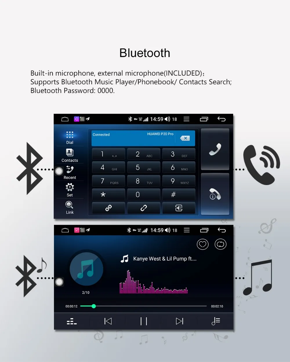 Discount Android 8.1 Octa Core 4GB+64GB car radio player Support 4G/ Carplay Android auto/SWC/fast Boot HD with free OBD 2 din autoradio 16