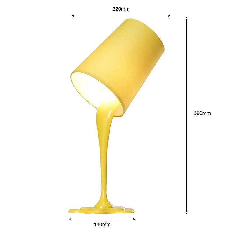 Новые творческие Краски заливки молока светодиодный настольная лампа