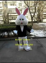 

Lovely Coat White Rabbit Mascot Costume Cosplay Animal Party Fancy Dress Outfit Adults Suit Christmas Promotion Carnival Parade