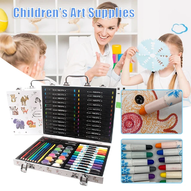 150Pcs Art Set Portable Drawing Painting Art Supplies Gifts Kids Teens  Coloring - AliExpress