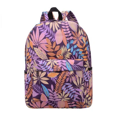Стиль корейский стиль холст путешествия рюкзак; спортивная сумка лист-средний рюкзак для школьников и студентов женская сумка Мода