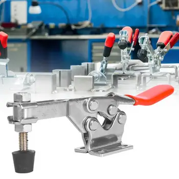 

Quick Release Horizontal Toggle Clamp SUS304 Welding Fixture Holding Capacity 280KG corner clamp