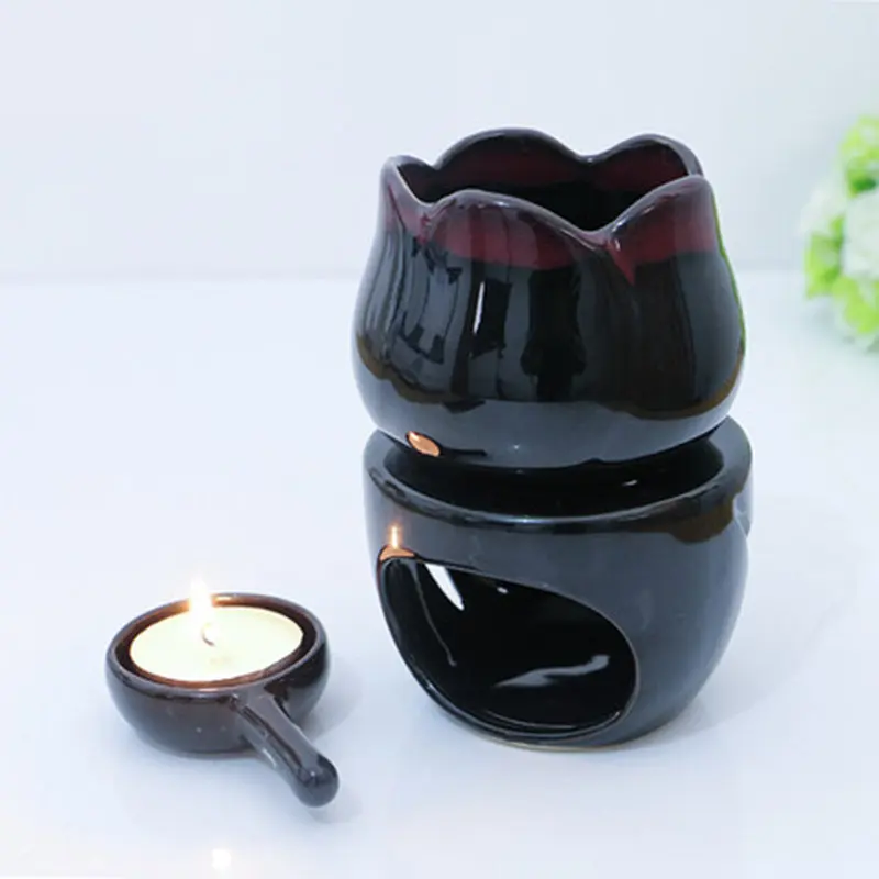 Celadon керамический фарфоровый держатель для курильницы, печь для лотоса, Будда, курильница, благовония, палочки с ладаном, катушки, курильница LZD007 - Цвет: Style A