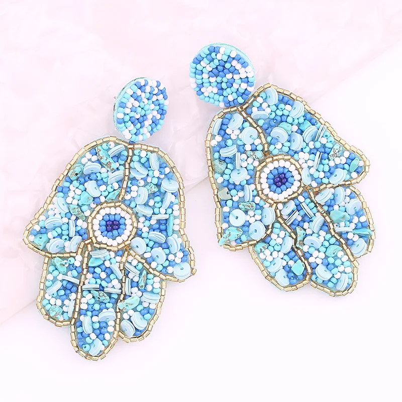 Beads Earrings for women drop earrings statement fashion Jewelry oorbellen glass beads handmade earrings