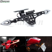 Кронштейн номерного знака мотоцикла держатель номерного знака Рамка номерного знака для YAMAHA R1 2005 2006 KAWASAKI Z1000 Z800 Z750 KTM