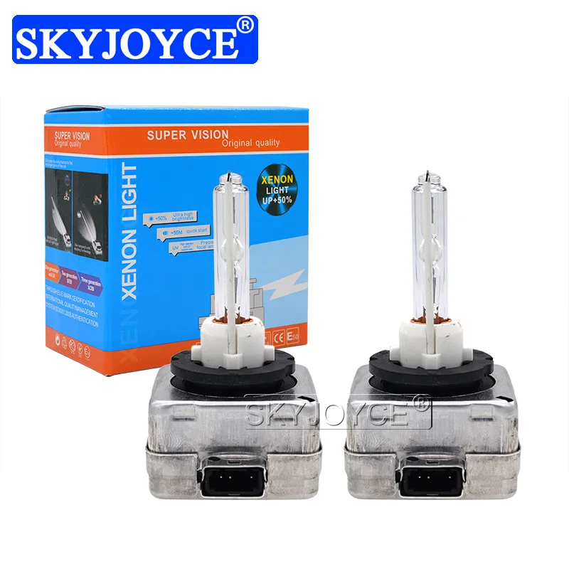 SKYJOYCE 2PCS AC 35W D1S Xenon HID Headlight Bulb 4300K 5000K 6000K 8000K 10000K Purple Pink Green Blue D1S Ceramic Replacement Bulb (8)