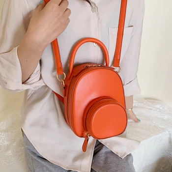 

Original Design Fashion Mini Bag& Elegant Backpack Candy Color School Bag Width 15cm Height 17cm Thickness 8cm Drop Shipping