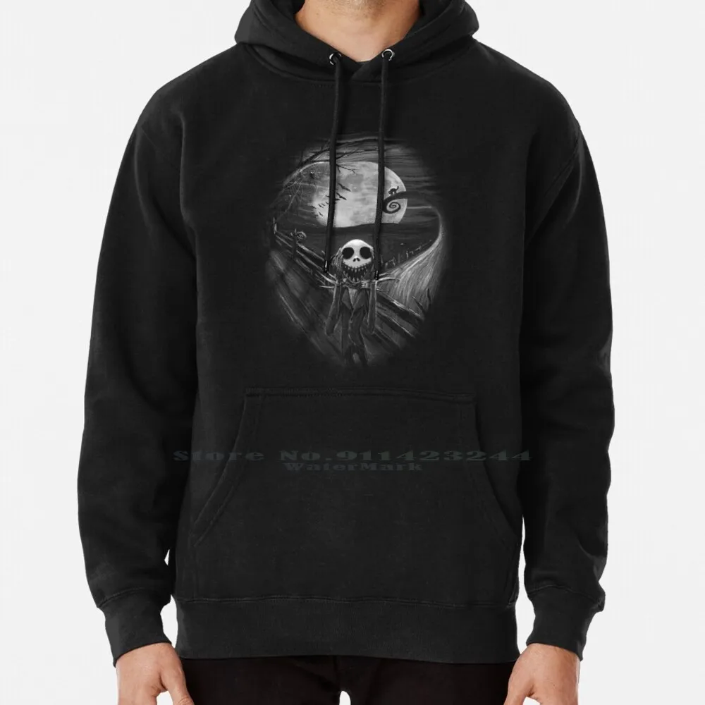The Scream Before Christmas Felpa Con Cappuccio Maglione 6Xl Cotton Scream Nightmare Christmas Jack Tim Burton Character Skull Skeleton