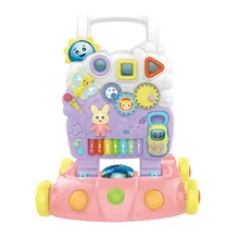 Детские ходунки, обучающая машина для рассказов о раннем детском возрасте, музыкальная многофункциональная детская тележка, анти-флип, регулируемая